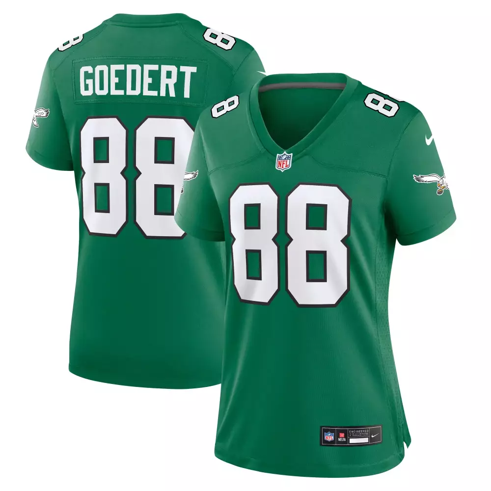 Dallas Goedert 88 Jersey Green Philadelphia Eagles Women Player White Black Stitched