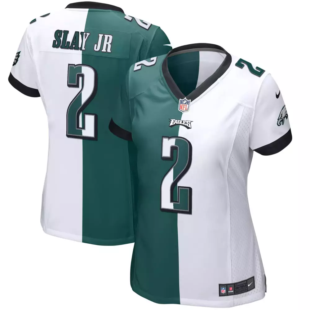 Darius Slay Jr. 2 Eagles Jersey Green Women Split Design White All Stitched Vapor