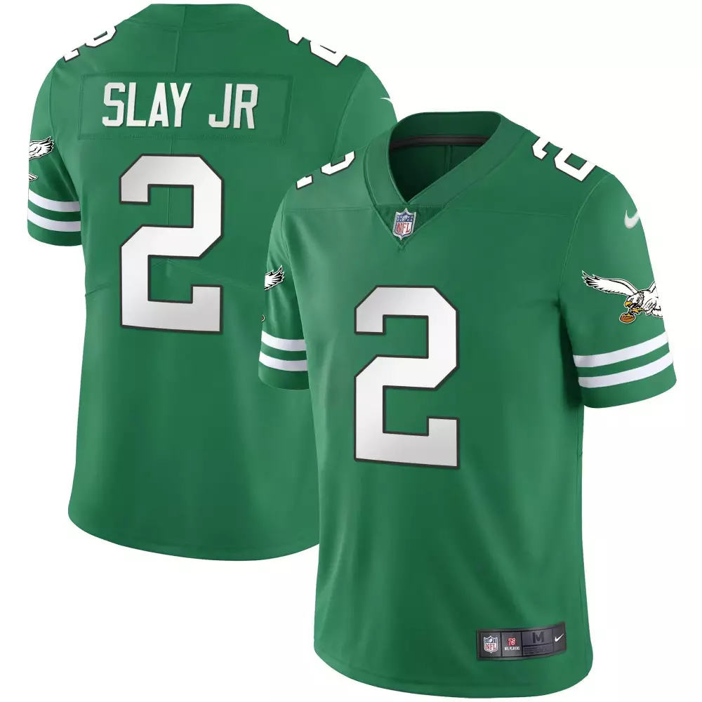 Darius Slay Jr. 2 Eagles Jersey Green Men Player White Vapor v2 All Stitched
