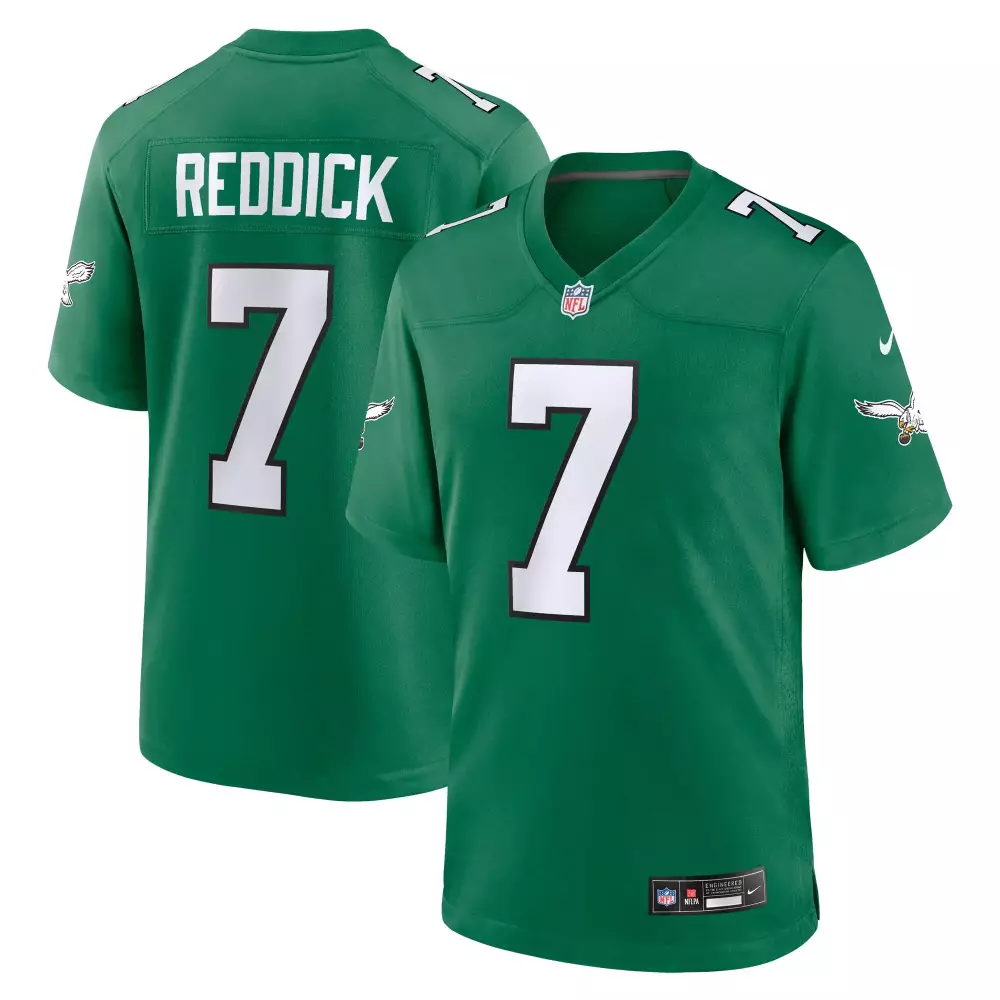 Haason Reddick 7 Jersey Green Philadelphia Eagles Men White All Stitched