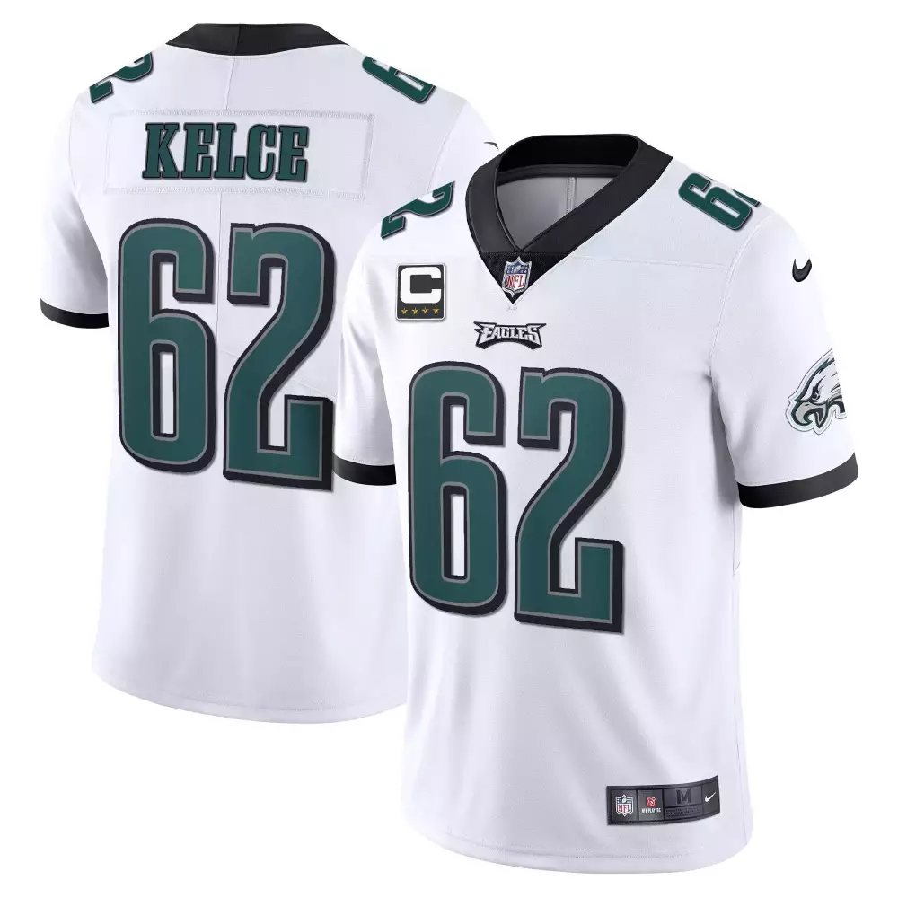 Kelee Ringo 62 Eagles Jersey White Men Alternate Green Black Stitched