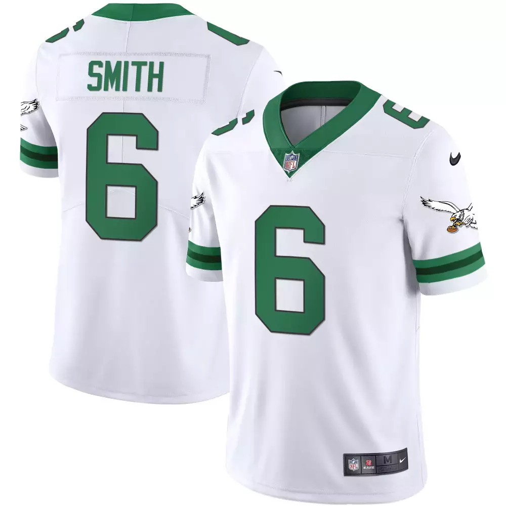 Devonta Smith 6 Jersey White Philadelphia Eagles Men Standard Alternate Green All