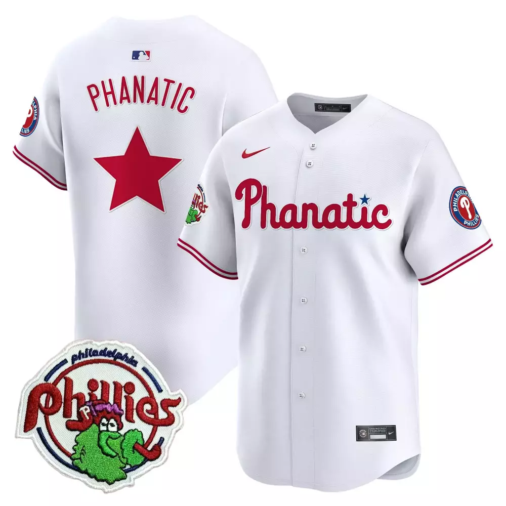Phanatic Philadelphia Phillies Jersey White 2023 Men Red Blue All Stitched Vapor