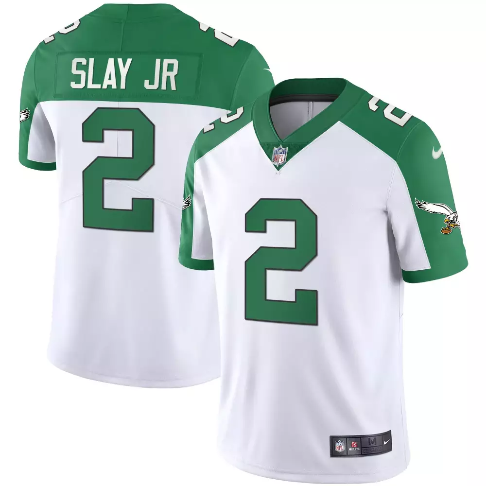 Slay Jr. 2 Philadelphia Eagles Jersey White Men Player Alternate Green All Stitched