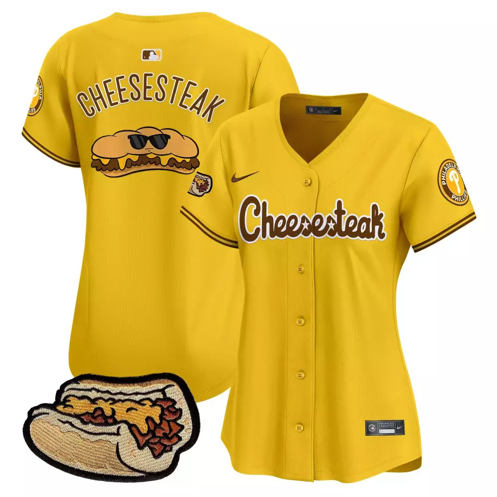Cheesesteak Philadelphia Phillies Jersey Yellow Sandwich Sunglasses Women Brown Vapor
