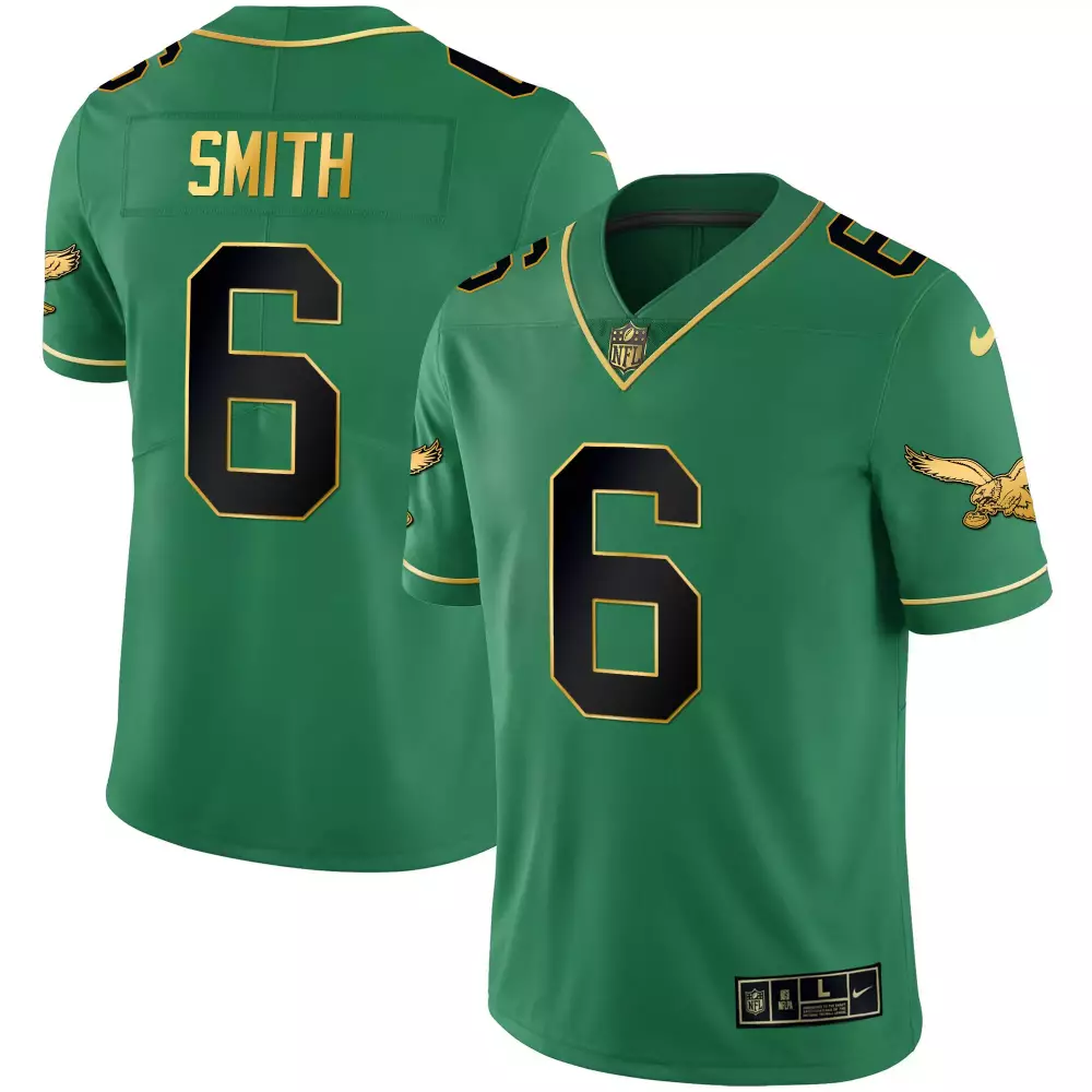 Devonta Smith 6 Eagles Jersey Green Men Standard Alternate Gold Black All Stitched
