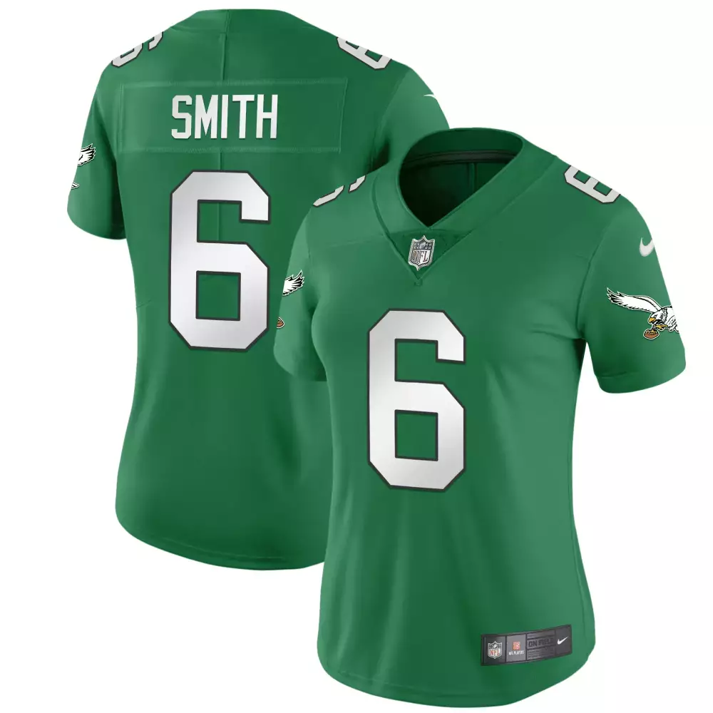 Devonta Smith 6 Jersey Green Philadelphia Eagles Women On-field White All Stitched
