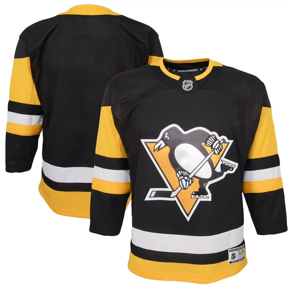 Sidney Crosby 87 Jersey Black Pittsburgh Penguins Men Replica Gold White Home Premier