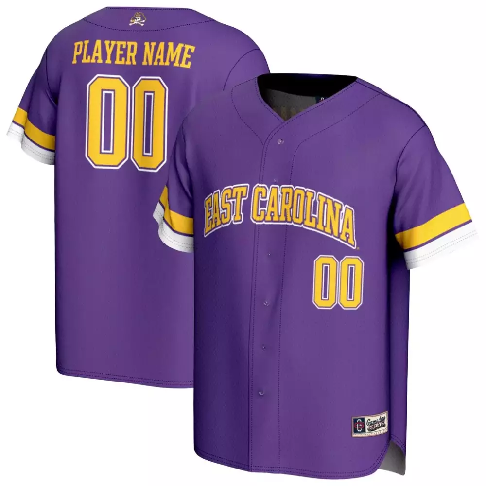 East Carolina Jersey Purple Yellow White Gameday Unisex