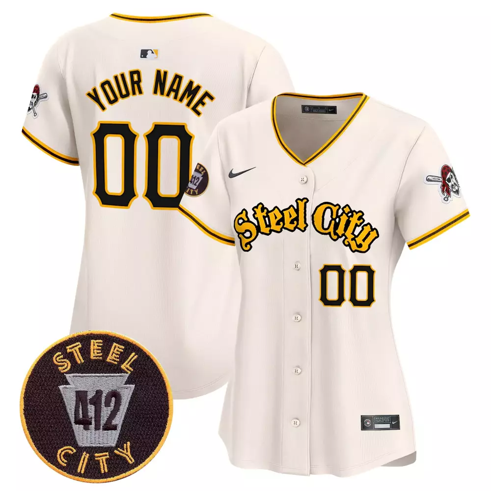 Custom Steel City Jersey Cream 412 Women Yellow Black Vapor Premier Limited v5 All