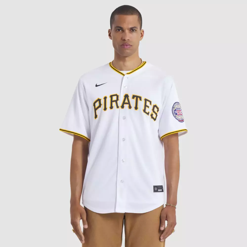 Pittsburgh Pirates Jersey White City Connect Men Black Yellow All Stitched Vapor