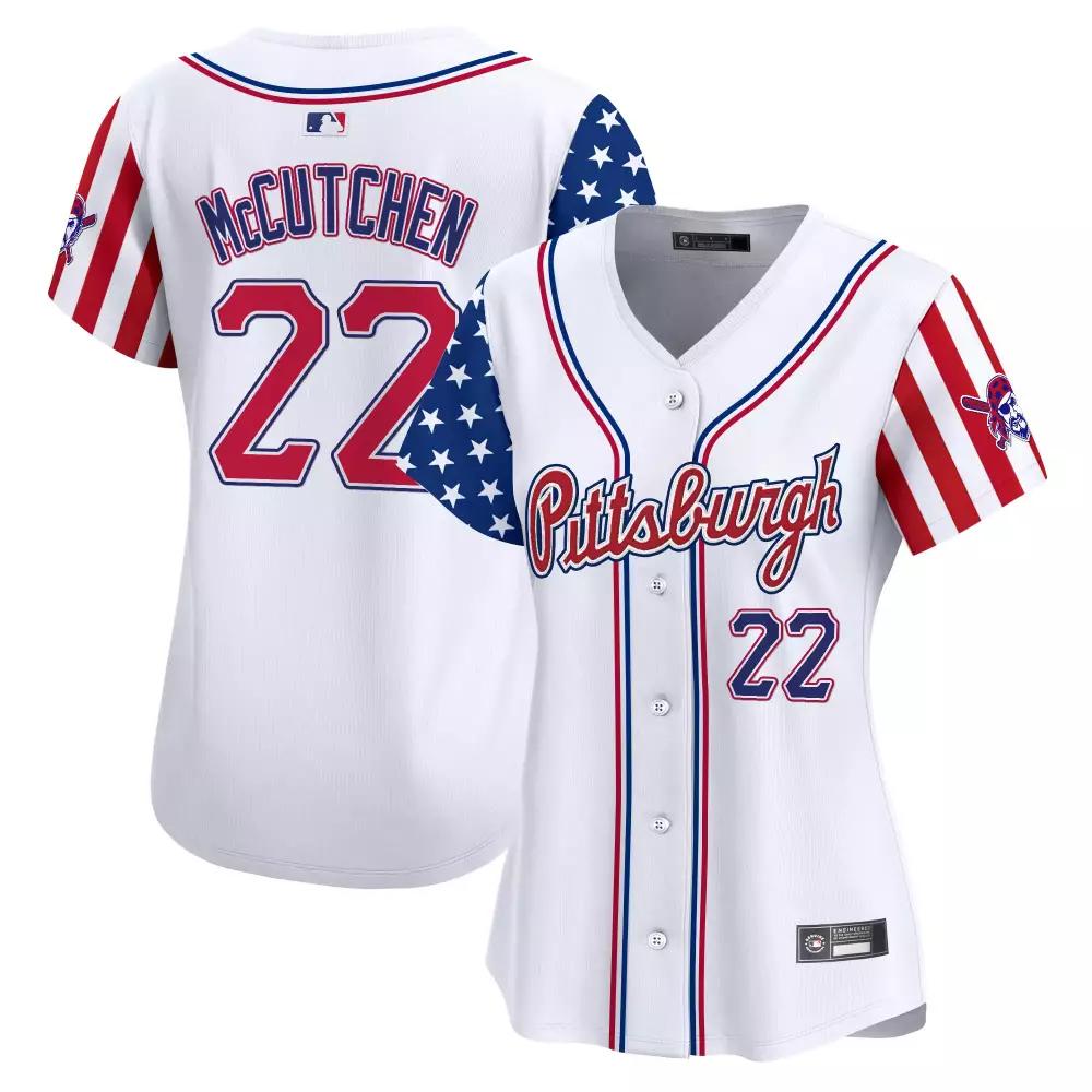 Mccutchen Independence 22 Jersey White Pittsburgh Pirates Skull Women Split Design