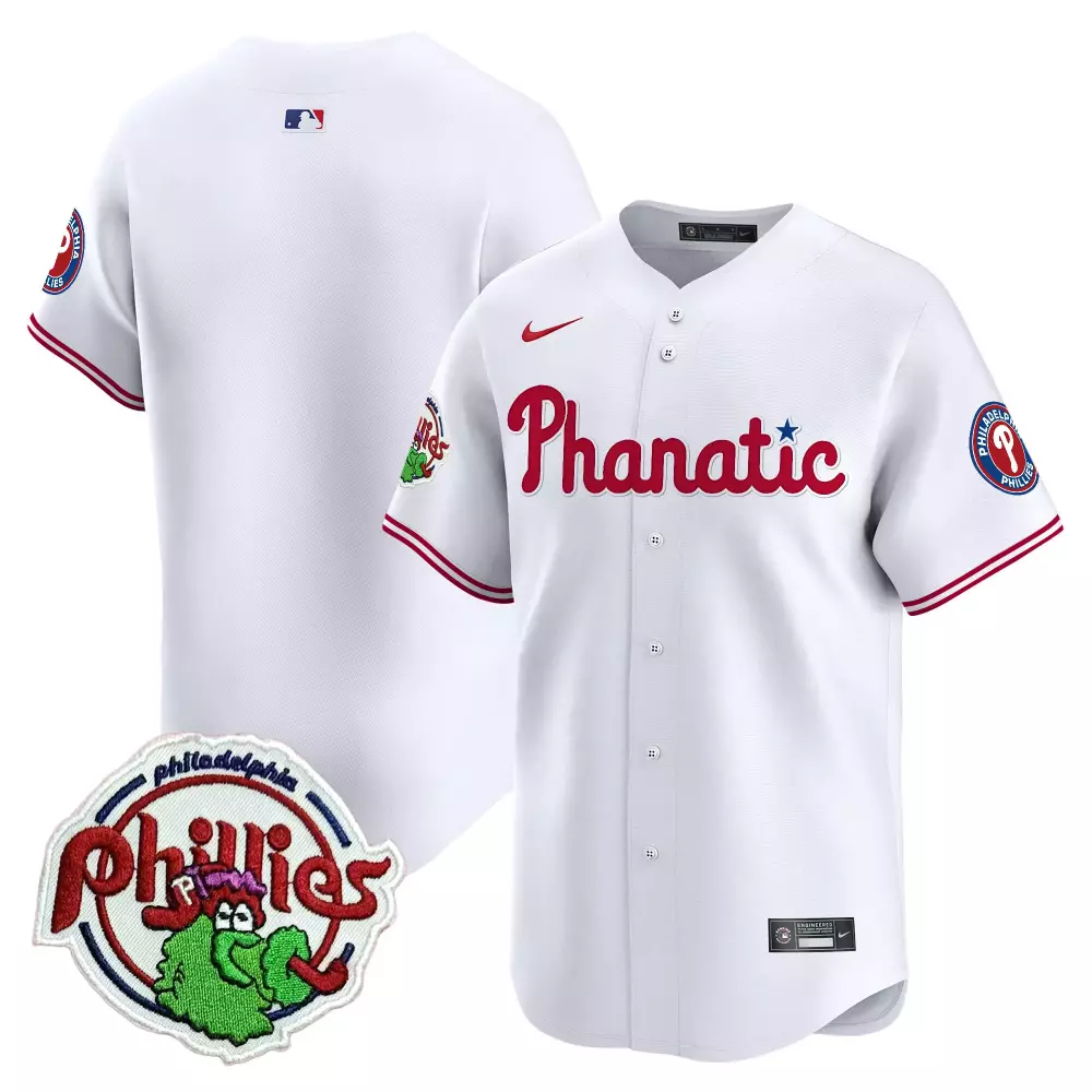 Phanatic Philadelphia Phillies Jersey White Men Red Blue Vapor Premier Limited All