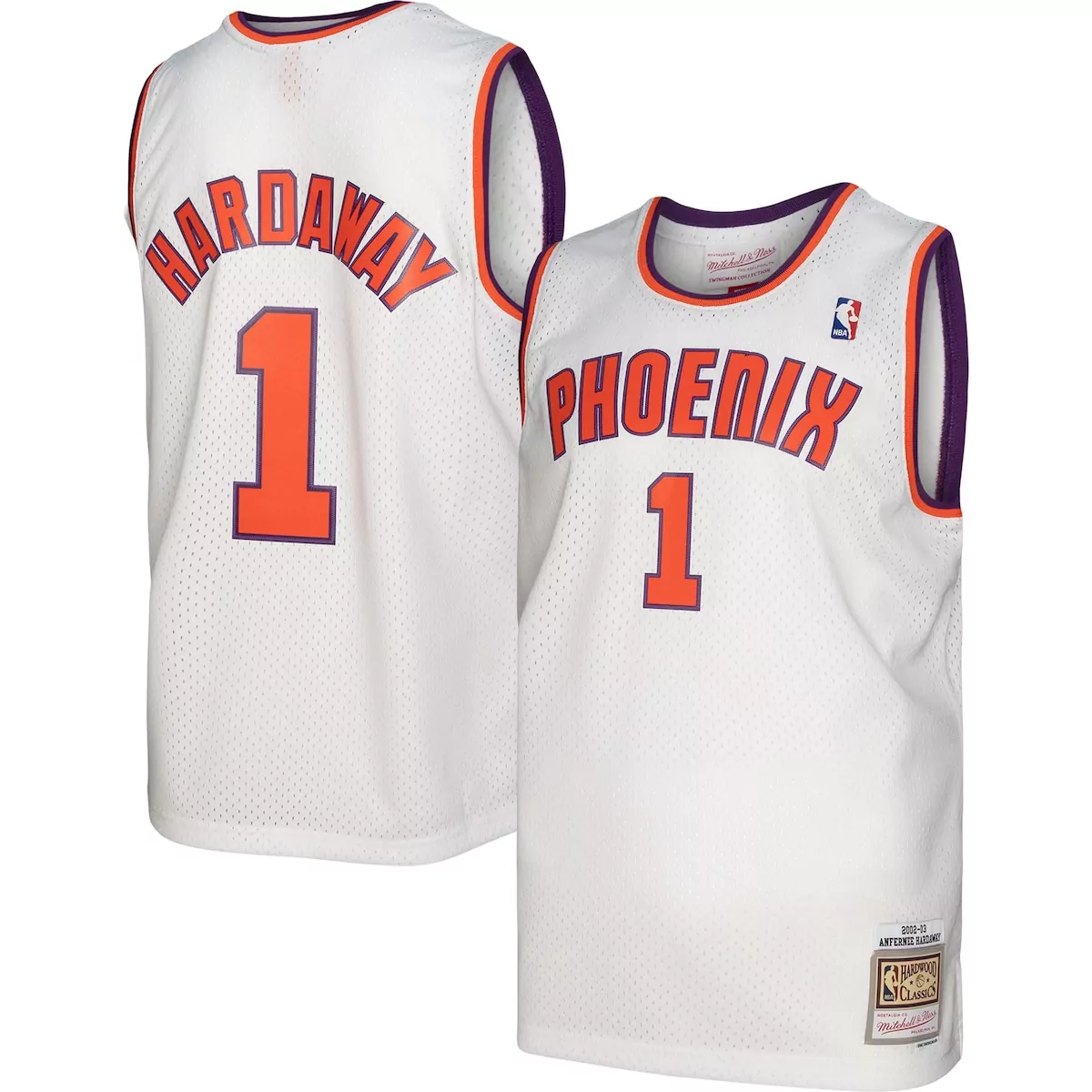 Penny Hardaway 1 Phoenix Suns Jersey White 2002-03 Hardwood Classics Mitchell Ness