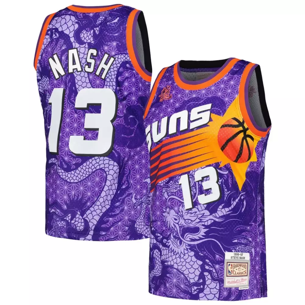 Steve Nash 13 Phoenix Suns Jersey Purple 1998-97 Mitchell Ness Hardwood Classics