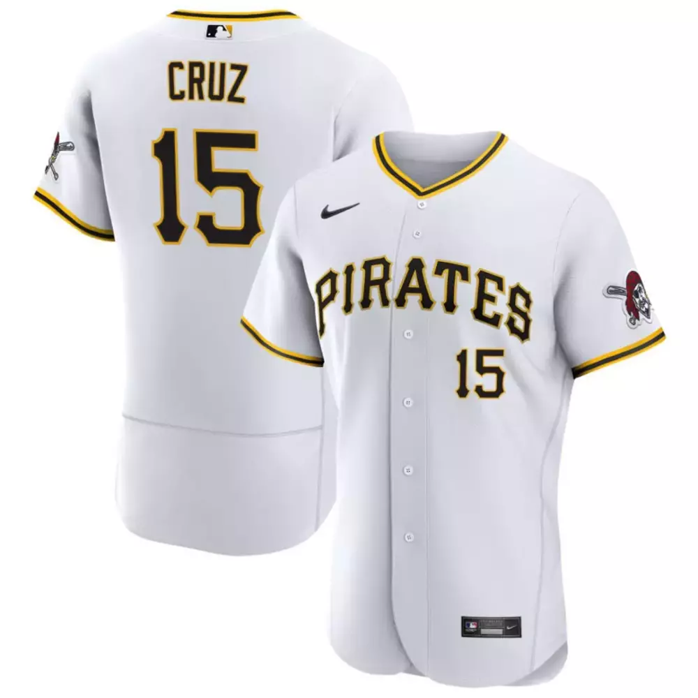 Oneil Cruz 15 Pirates Jersey White Batterman Co. Men Black Gold All Stitched Vapor
