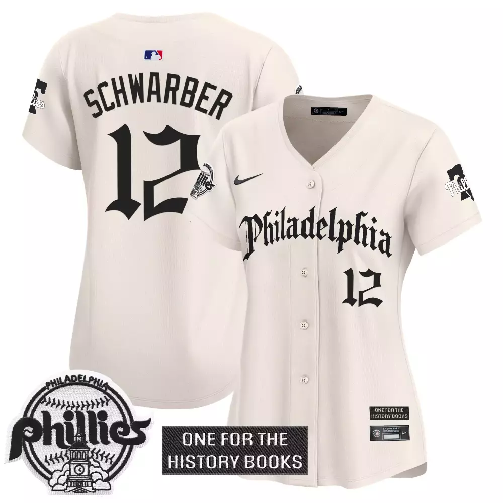Schwarber One 12 Jersey Cream City Connect Philadelphia Phillies History Books 2023