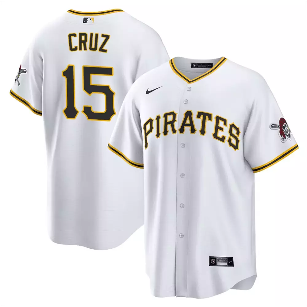Oneil Cruz 15 Pirates Jersey White Men Black Gold All Stitched Vapor