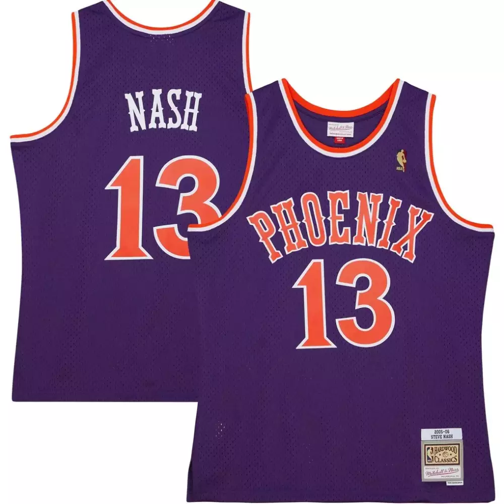 Steve Nash 13 Phoenix Suns Jersey Purple 2005-06 Mitchell Ness Hardwood Classics 2006