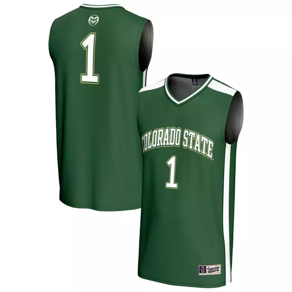 Custom Colorado State 1 Jersey Green White Gameday Fashion
