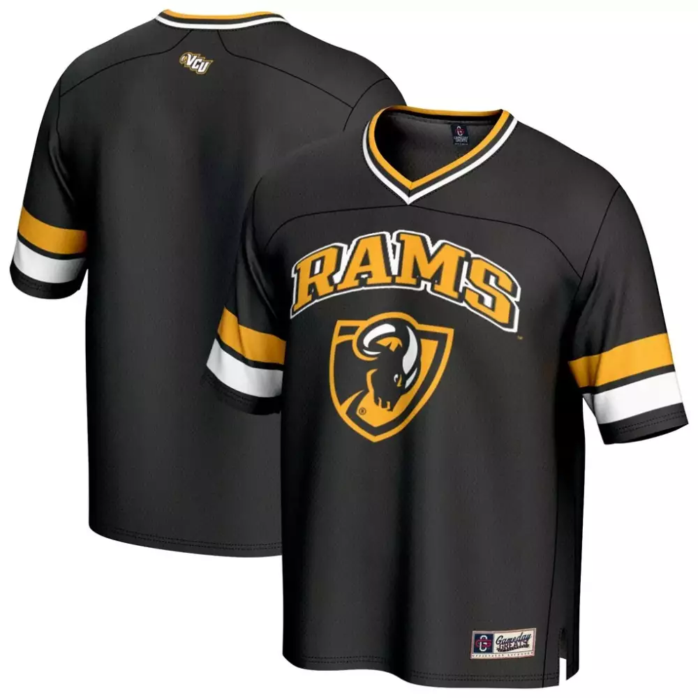 Vcu Rams Jersey Black Gold White Gameday