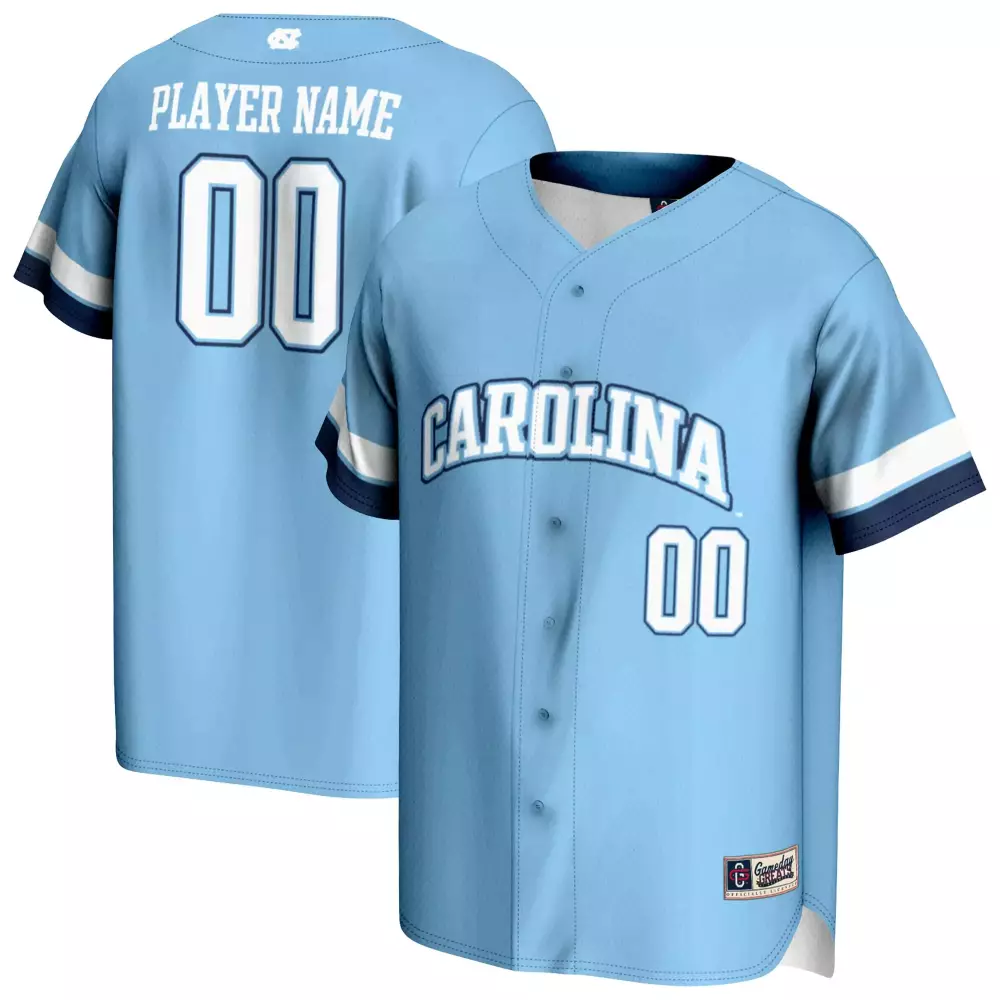 Carolina Jersey Light Blue Men White Dark All Stitched Vapor Authentic