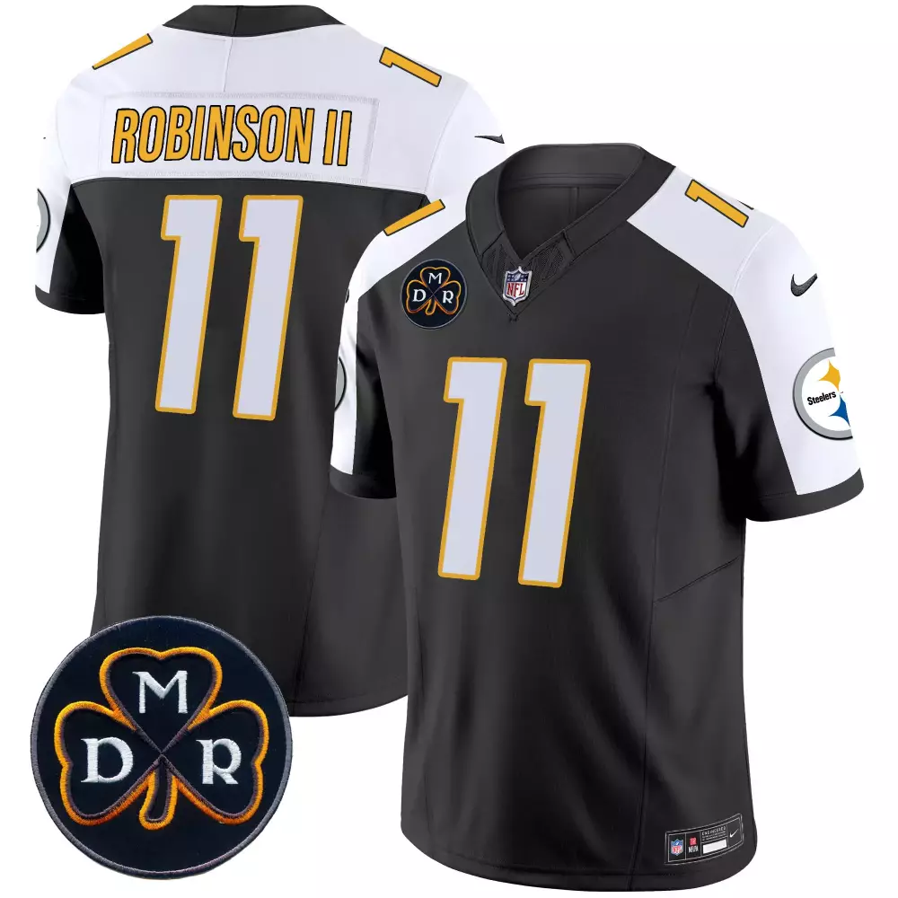 Allen Robinson Ii 11 Steelers Jersey Black Salute To Service Mdr Clover Men Alternate