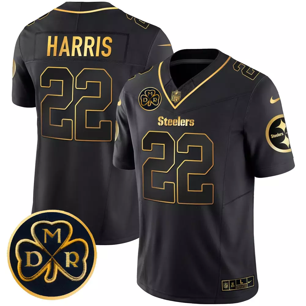 Najee Harris 22 Steelers Jersey Black Derrick Henry Mdr Shamrock 2023 Men Alternate