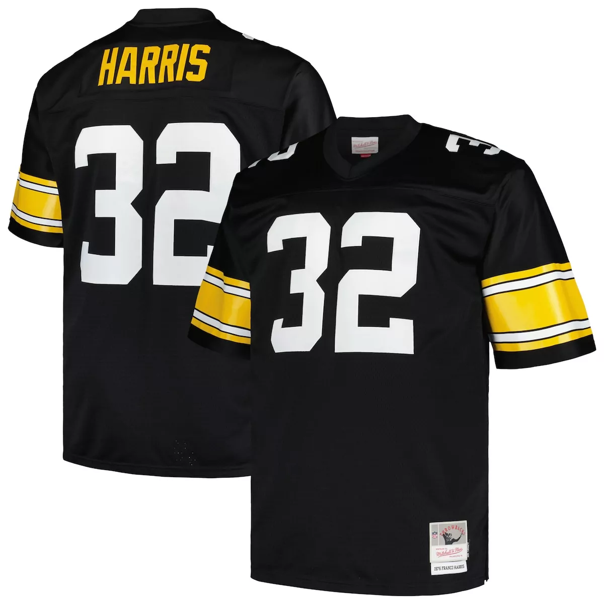 Franco Harris 32 Jersey Black 1975 Franchise Pittsburgh Steelers 75th Anniversary