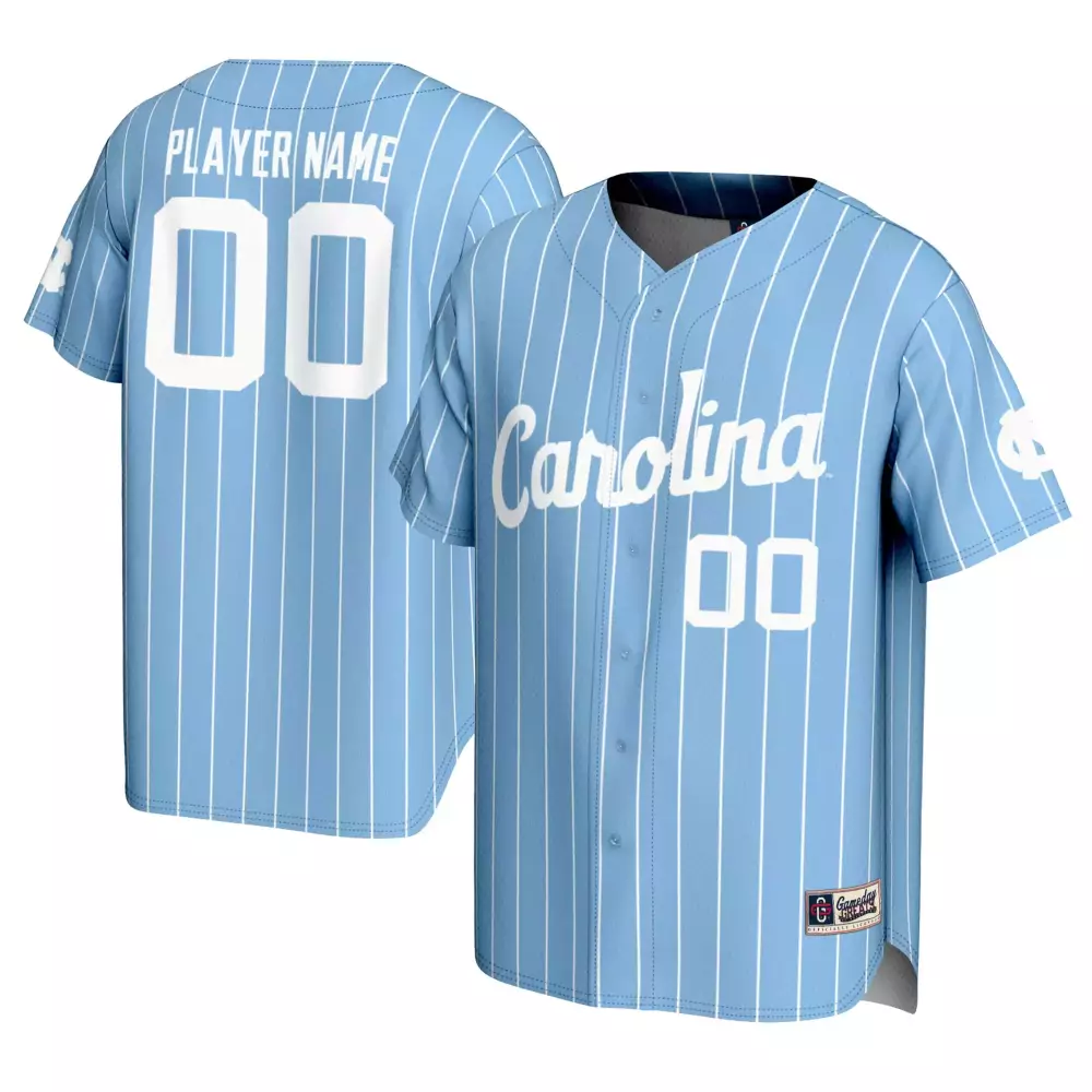Carolina Jersey Blue White All Stitched Vapor