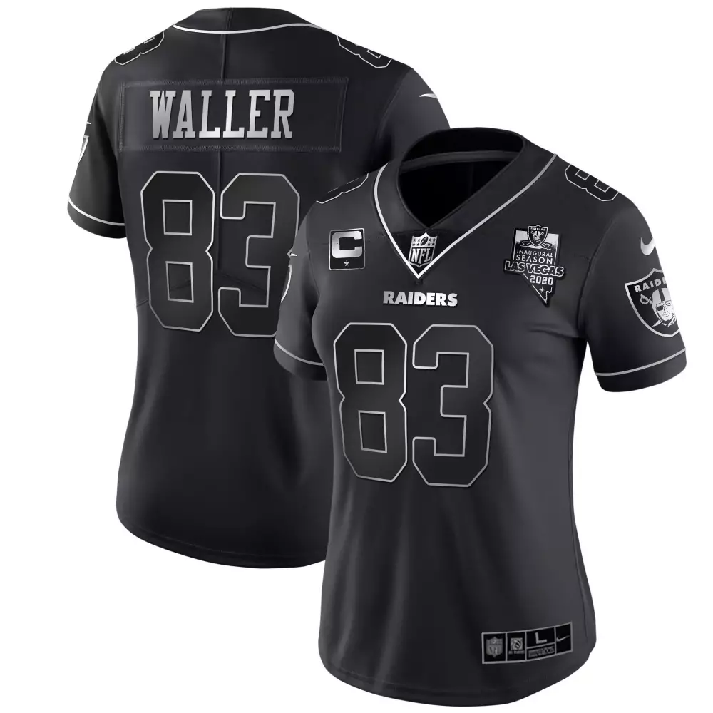 Darren Waller 83 Raiders Jersey Black Inaugural Season Las Vegas 2020 Women Game
