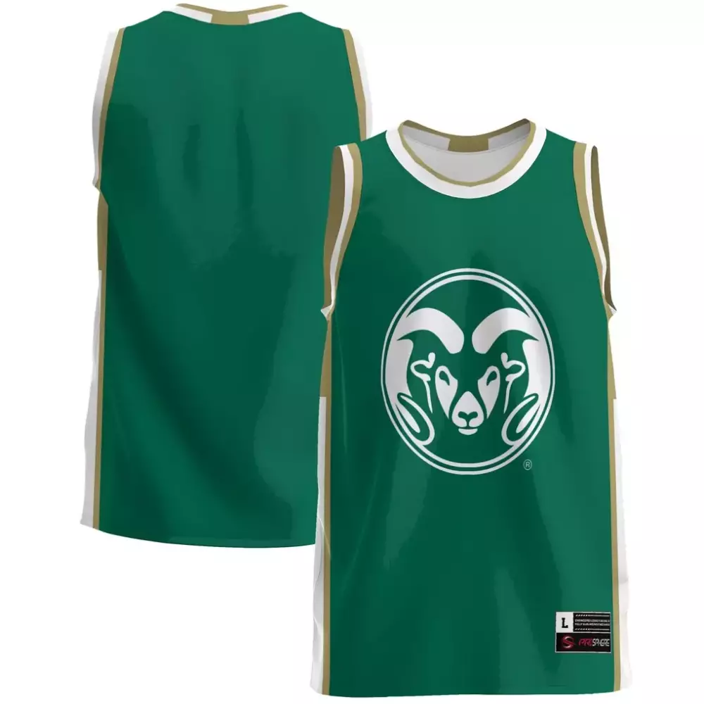 Colorado State Jersey Green Rams Men White Gold Gameday