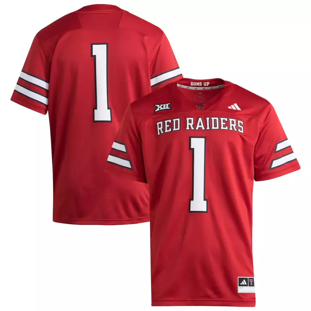 Texas Tech Red Raiders 1 Jersey Big Men White Premier