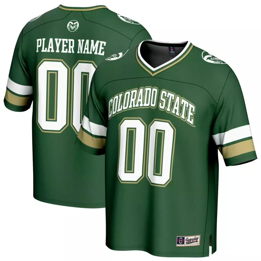 Colorado State Rams Jersey Green White Gold Gameday Fashion