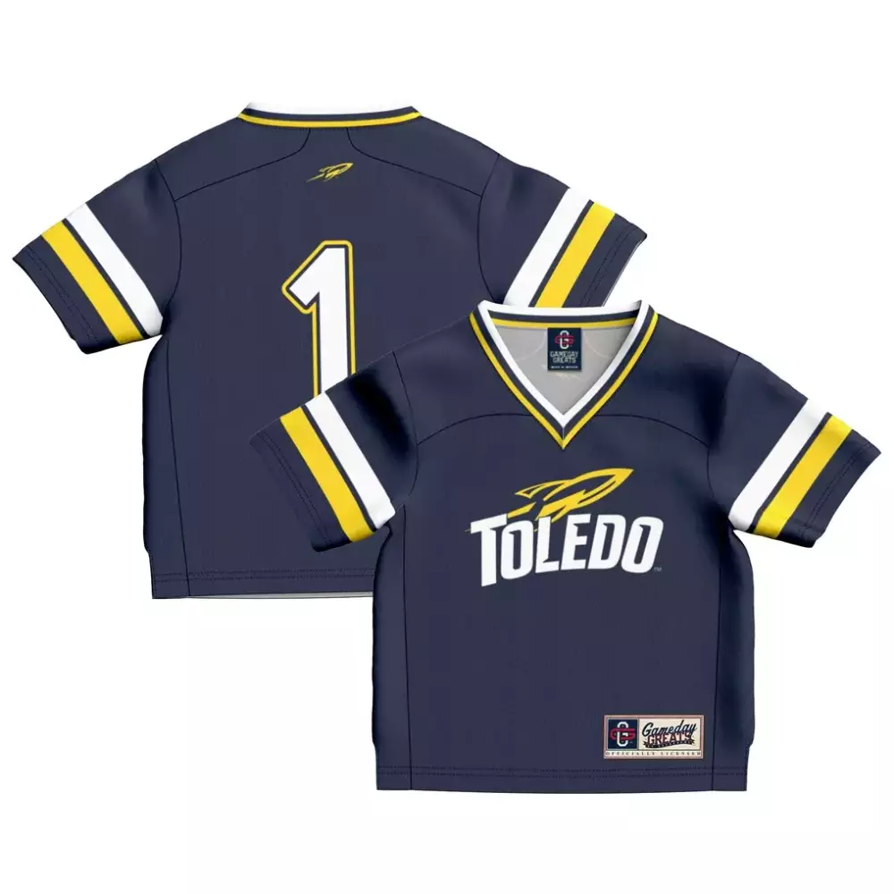 Toledo 1 Jersey Navy Gameday Greats White Yellow Fashion