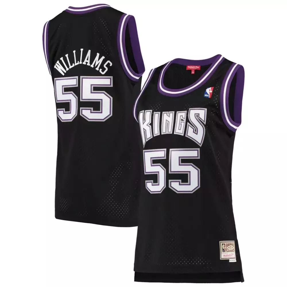 Jason Williams 55 Kings Jersey Black Mitchell & Ness Hardwood Classics Men Purple