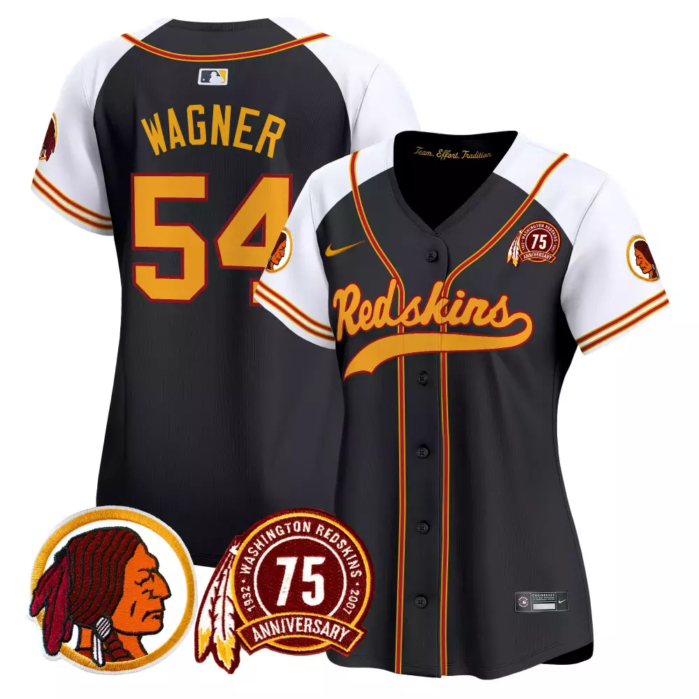 Bobby Wagner 54 Jersey Dark Grey 75th Anniversary Washington Redskins Native American Profile