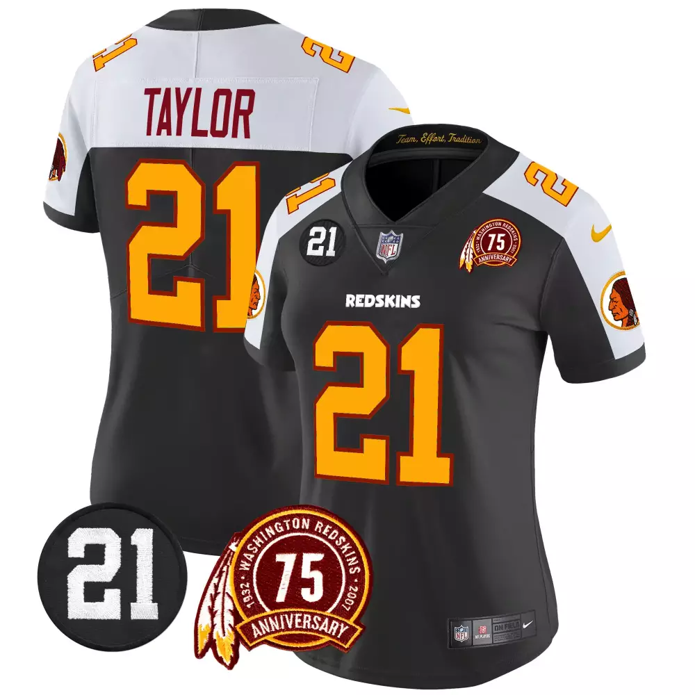 Sean Taylor 21 Jersey Dark Gray 75th Anniversary Washington Redskins Men Alternate
