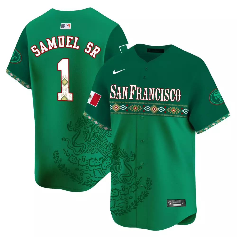 Deebo Samuel 1 Jersey Green City Connect San Francisco Giants 49ers Mexican Flag