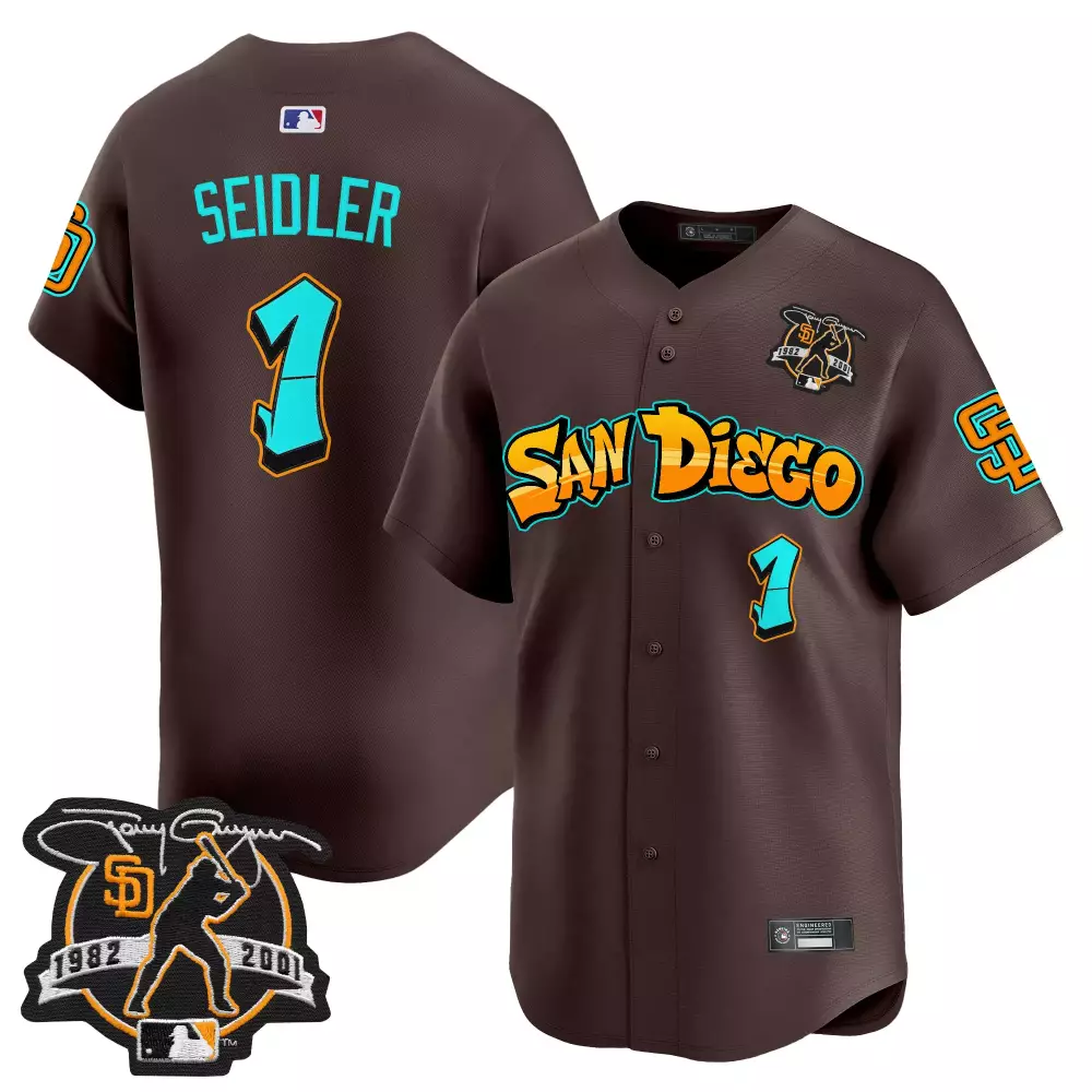 Born Barrio 1 San Diego Padres Jersey Brown City Connect 1982-2001 Anniversary Men