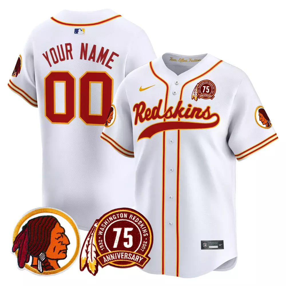 Custom Washington Redskins Jersey White Men Maroon Gold Throwback Vapor Premier Limited
