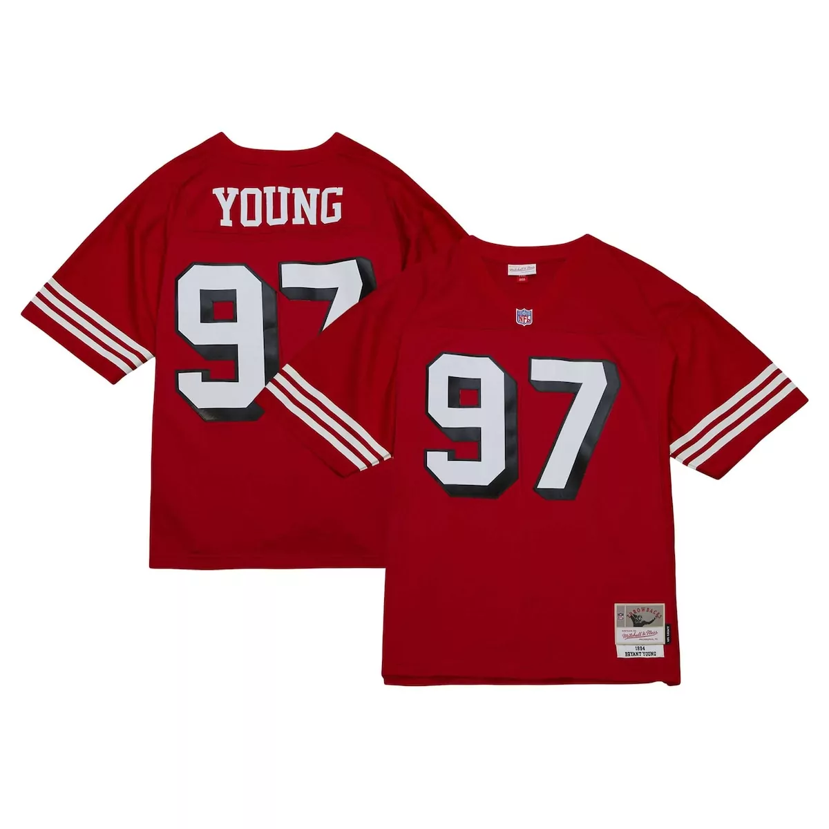 Steve Young 97 Jersey Red Mitchell & Ness 1994 Throwback San Francisco 49ers Men