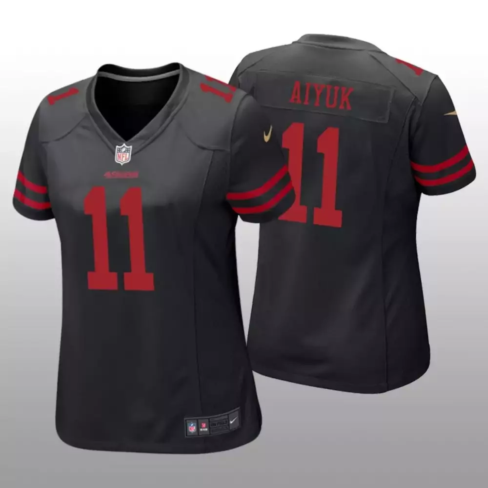 Brandon Aiyuk 11 49ERS Jersey Black Red