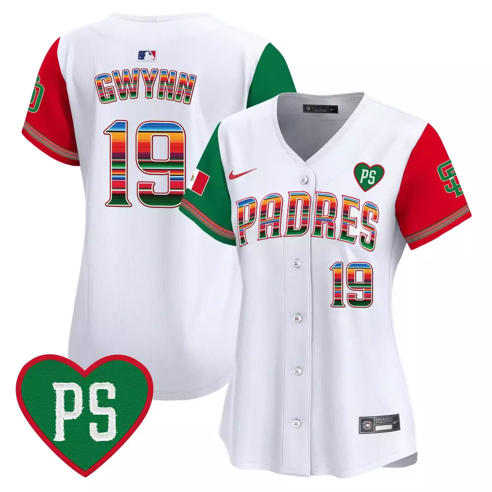 Tony Gwynn 19 Padres Jersey White City Connect Ps Heart 2023 Women Split Custom Design