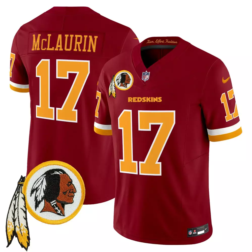 Mclaurin Redskins 17 Jersey Maroon Washington Commanders Native American Profile 2020