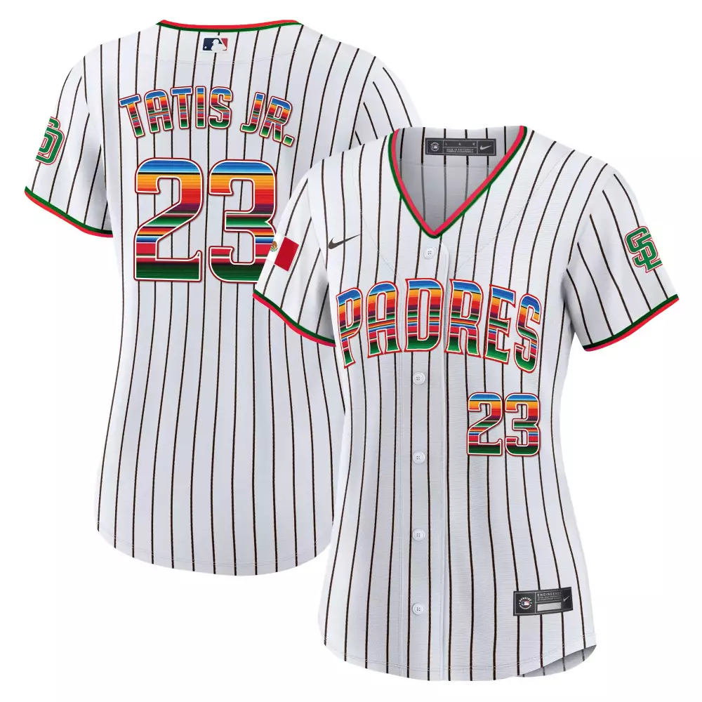 Fernando Tatis 23 Padres Jersey White City Connect Men Alternate Black Green Red