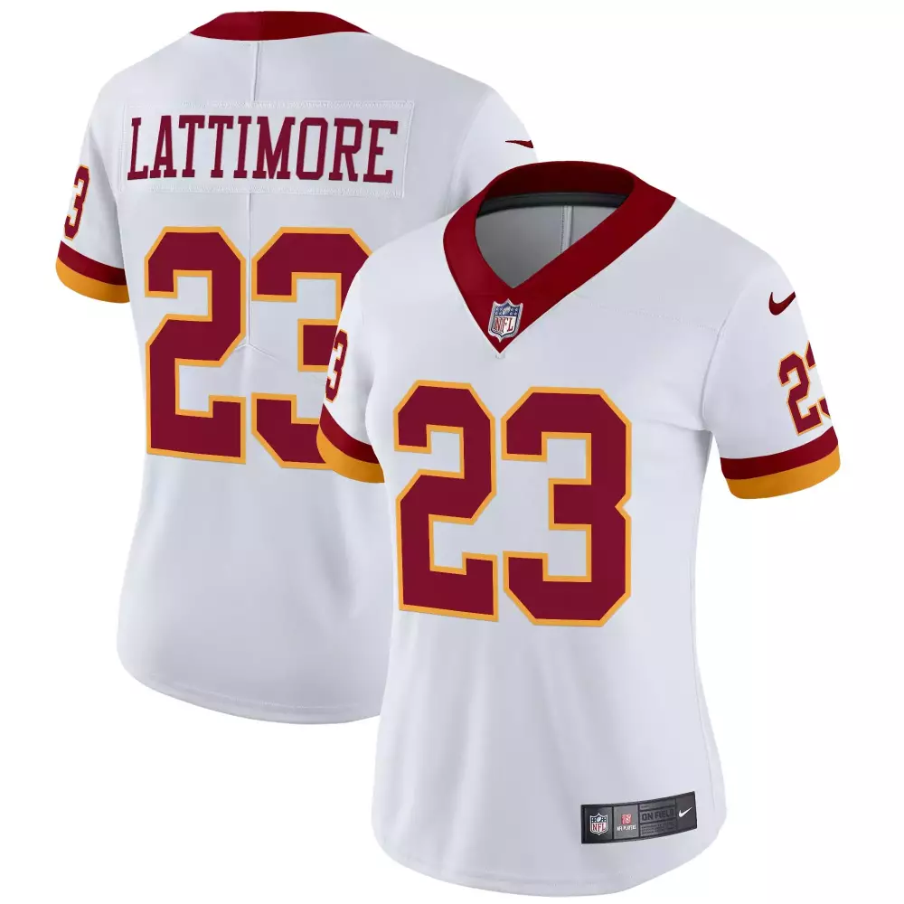 Lattimore Redskins 23 Jersey White Washington Commanders Women Alternate Burgundy