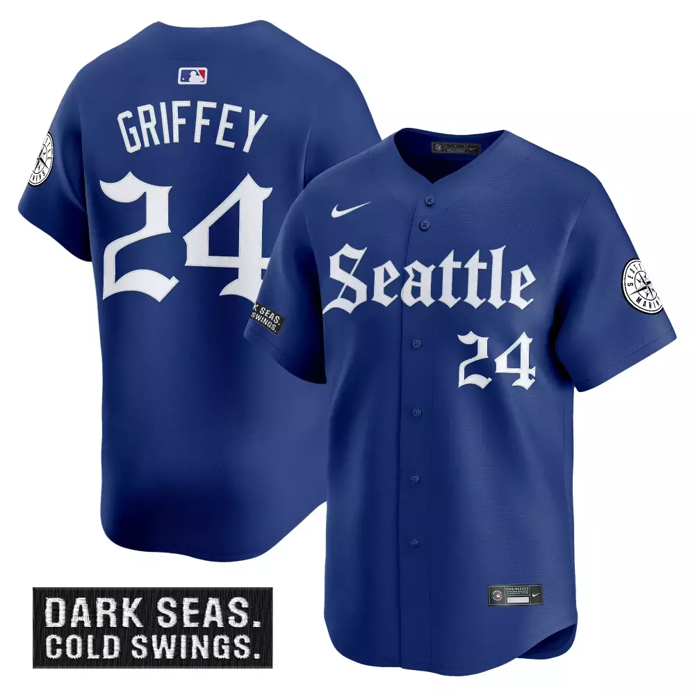 Anderson Deep 24 Seattle Mariners Jersey Royal Blue Dark Seas Men White Vapor Embroidered