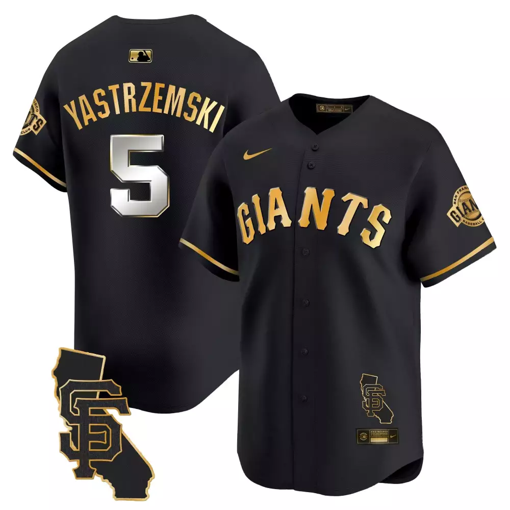 Mike Yastrzemski 5 Jersey Black City Connect San Francisco Giants Baseball Club Men