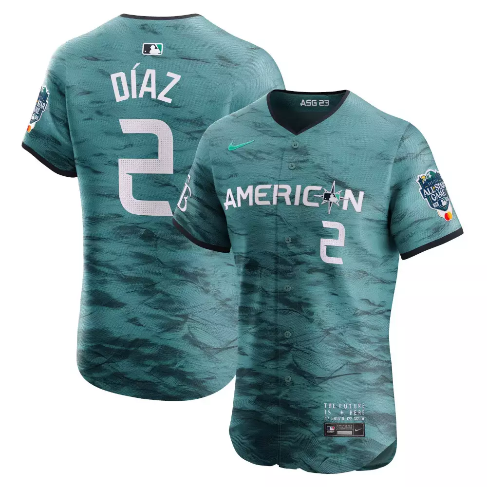 Yandy Diaz 2 American League Jersey Teal Asg 23 All-star Game 2023 Men Custom Design